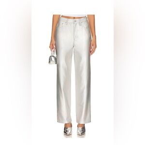 Pistola, Cassie, silver coated denim, Size 28, used.